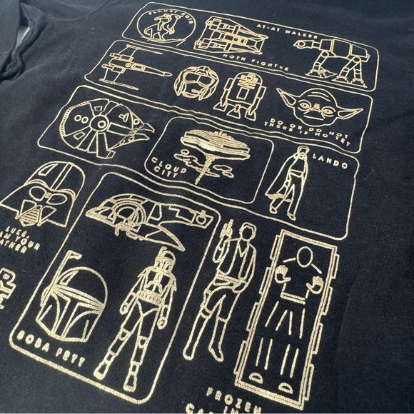 Star Wars collection 10pc shirt bundle, VARIOUS SIZES. Pls. check pics for sizes - Picture 8 of 10